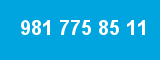 981 775 85 11 981 775 85 11